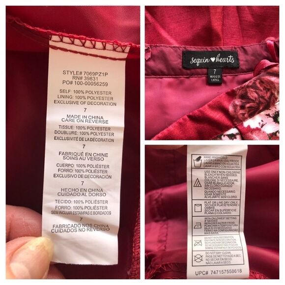 Sequin Hearts Floral & Lace Two-Piece Dress - Picture 13 of 14